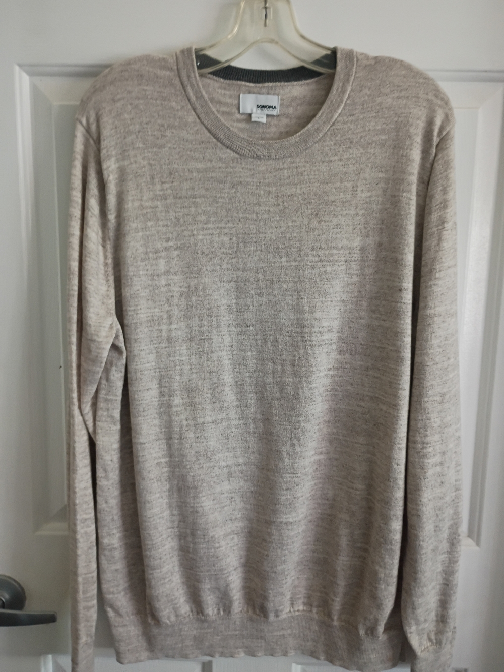 Sonoma Light Taupe Crewneck Sweater